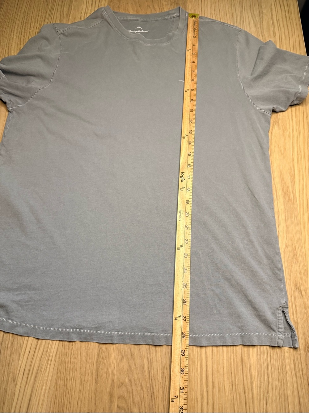 TOMMY BAHAMA Men's Gray UPF 30 100% Pima Cotton Athleisure T- Shirt Sz Large - Picture 9 of 11